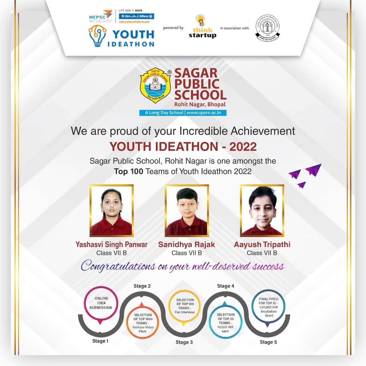 Incredible Achievement @ Youth Ideathon