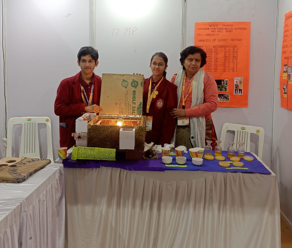 Students secured Ist position in the state level of National Children Science Congress